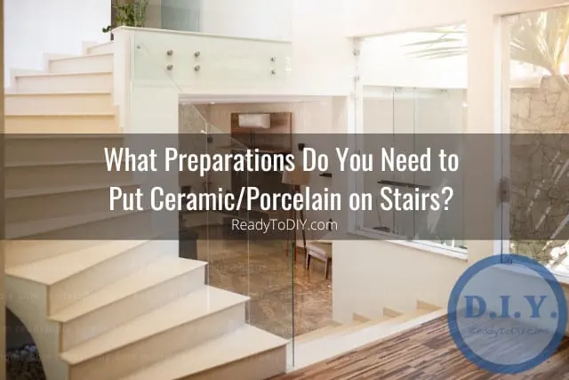 clean white wood stairs
