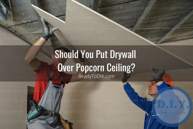 Installing drywall on the ceiling