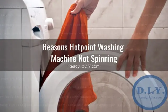 Washing machine with clothes inside