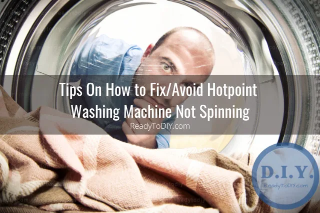 Washing machine with clothes inside