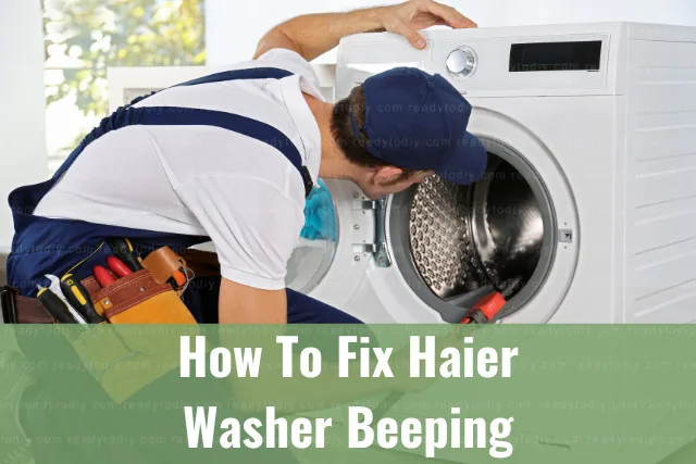 Man fixing the washer