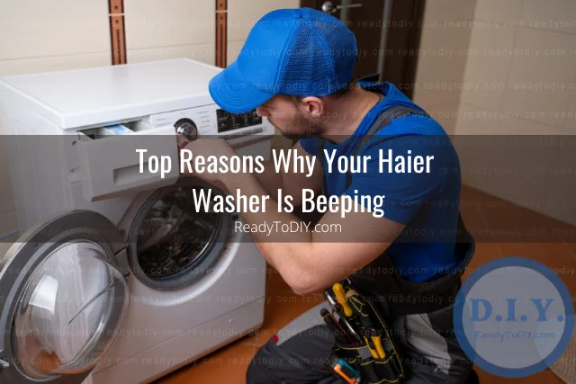 Man fixing the washer