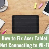 Tablet on the table desk