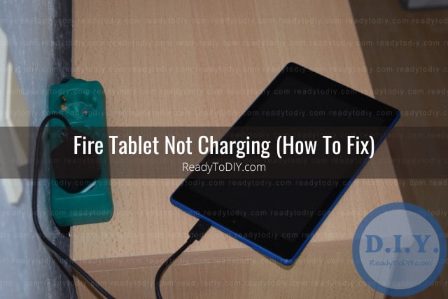 Charging the tablet