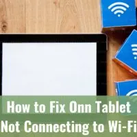 Tablet on the table desk