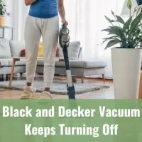 Vacuum cleaning the floor