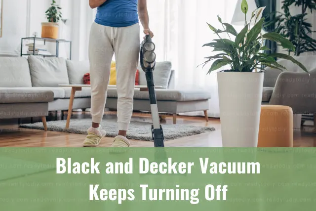 Vacuum cleaning the floor