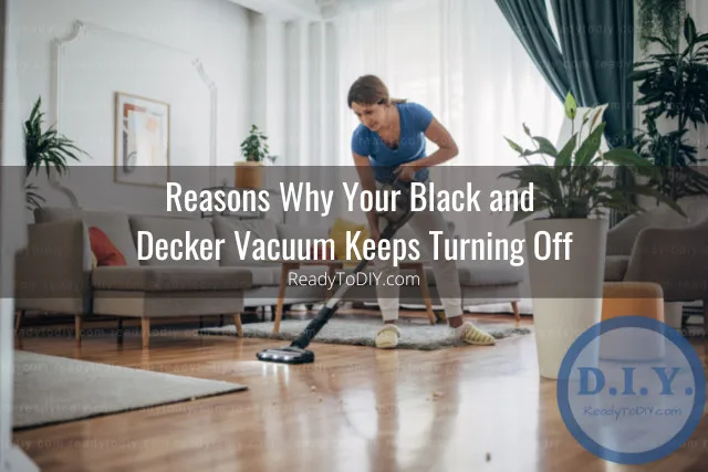 Vacuum cleaning the floor