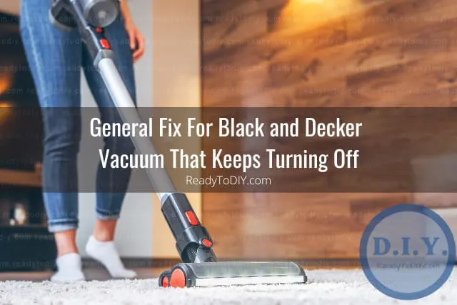 Vacuum cleaning the floor