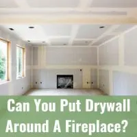 Drywall renovation of fireplace