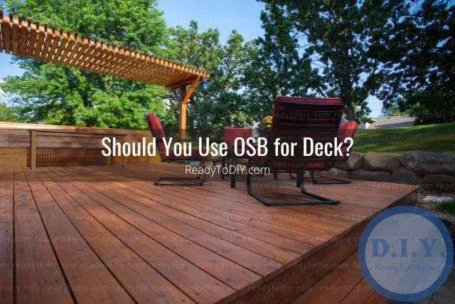 Wooden house deck