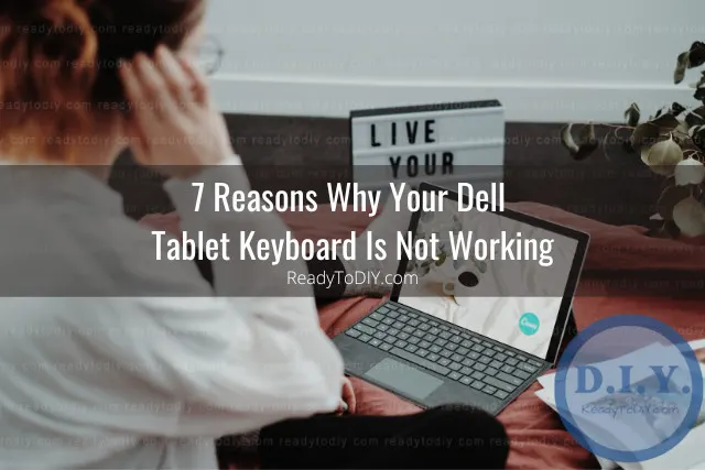 Black tablet on the table
