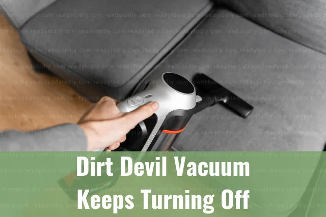 Vacuum cleaning the floor