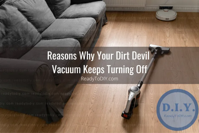 Vacuum cleaning the floor