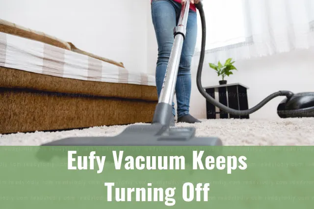Vacuum cleaning the floor
