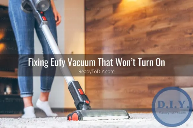 Vacuum cleaning the floor