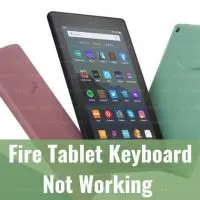 Black tablet on the table