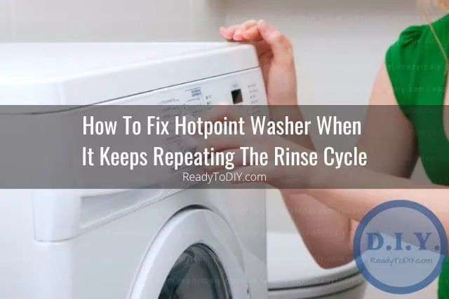 Washing machine with clothes inside