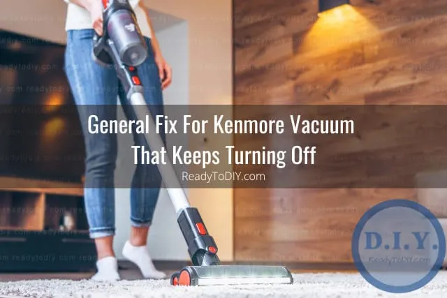 Vacuum cleaning the floor