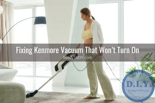 Vacuum cleaning the floor