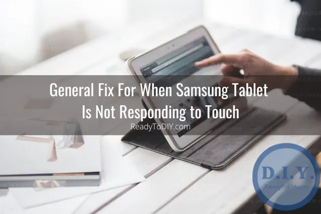 White tablet on the table