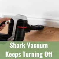 Vacuum cleaning the floor