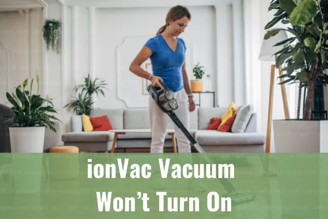 Vacuum cleaning the floor
