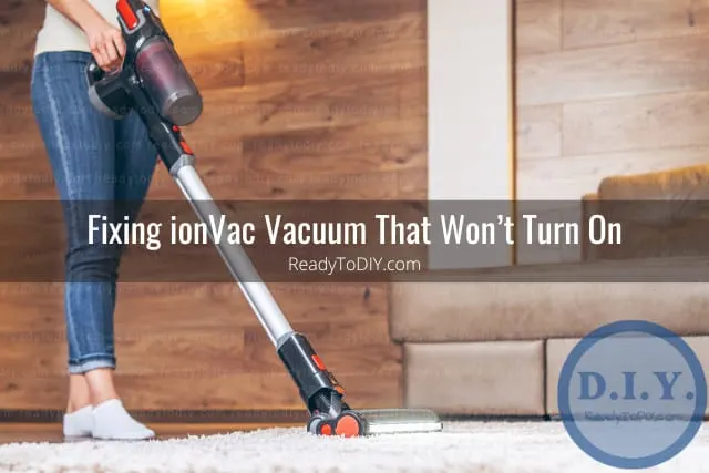 Vacuum cleaning the floor