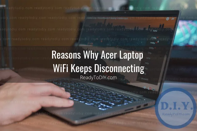 Black laptop on the desk