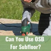 Man working on the OSB