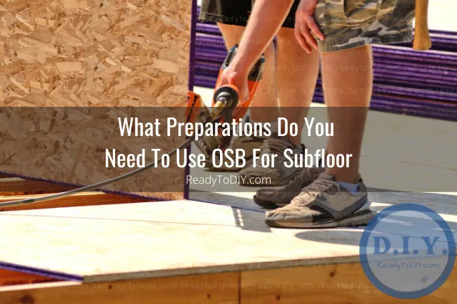 Man working on the OSB