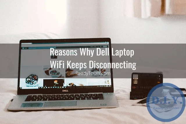 Black laptop on the desk