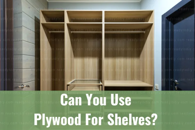 Wooden plywood shelves