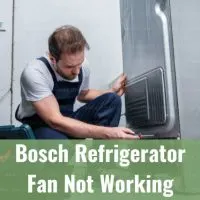 Man fixing the refrigerator