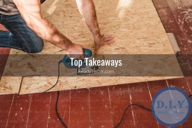 Cutting OSB board