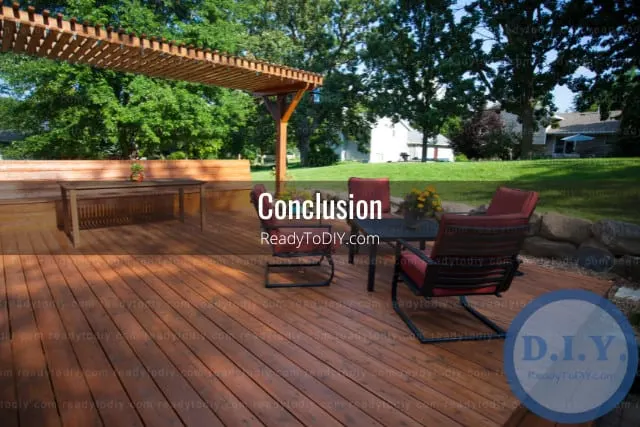Man fixing plywood in the deck