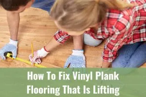 Vinyl floor plank