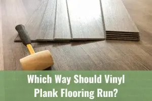 Vinyl floor plank
