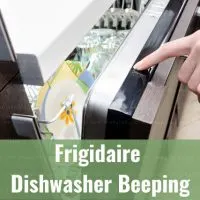 dishwasher in the kitchen