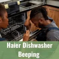 dishwasher in the kitchen
