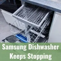 dishwasher in the kitchen