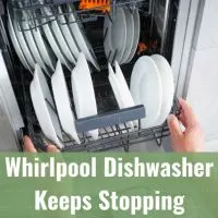 dishwasher in the kitchen